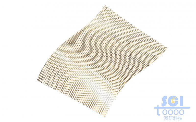 柔軟彎曲的石墨烯片