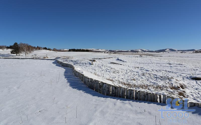 藍(lán)天雪地